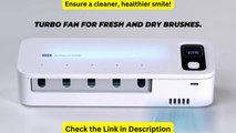 UV Toothbrush Sterilizer Rechargeable Fast Drying Wall-mounted Tooth Brush Holder With LED Display