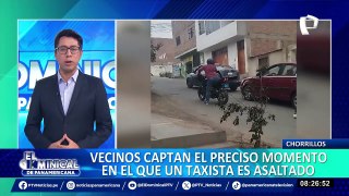 Taxista retira 4 mil soles del banco y delincuentes lo asaltan a plena luz del día en Chorrillos