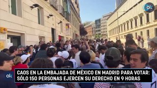 Elecciones en México: largas colas para votar al ritmo de 'Cielito lindo' en la embajada en Madrid