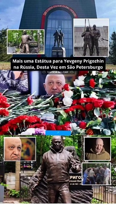 Mais uma Estátua para Yevgeny Prigozhin na Rússia, Desta Vez em São Petersburgo