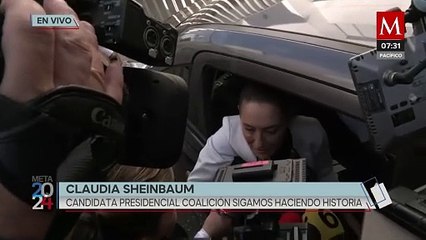 "Estoy entusiasmada": Claudia Sheinbaum sale a votar
