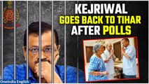 Delhi CM Kejriwal Addresses Public Meeting at AAP Office Before Returning to Tihar Jail