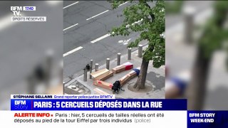Cinq cercueils retrouvés devant la tour Eiffel, une enquête ouverte pour une 