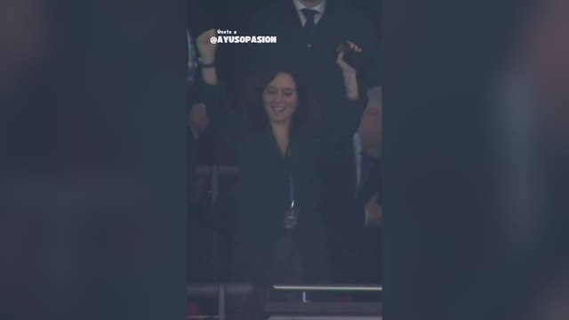 Así celebró Ayuso la 15º Champions del Real Madrid en Wembley
