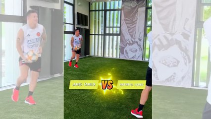 James y Vargas, intratables en el Teqball de la Selección