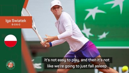 Matches should start earlier - Swiatek on scheduling