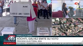 Xóchitl Gálvez emite su voto | #LaFuerzaDeTuVoto