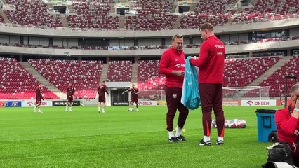 Pierwszy trening kady piłkarzy Michała Probierza na PGE Narodowym przed EURO 2024