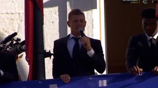 El discurso de Kroos en el Ayuntamiento