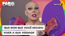 Ikaro Kadoshi se emociona em discurso de apoio à comunidade LGBT+: 'Temos orgulho de você'