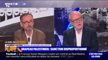 Drapeau palestinien brandi par le député LFI Sébastien Delogu: 