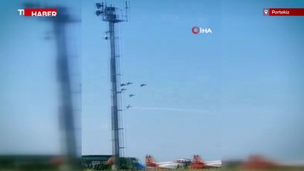 Portekiz’de uçaklar havada çarpıştı: 1 ölü