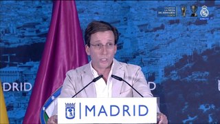 Discurso de José Luis Martínez-Almeida en la celebración de la 15ª Champions del Real Madrid