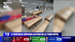 Cercueils déposés devant la tour Eiffel: ce que l'on sait