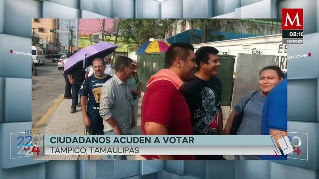 Ciudadanos de Tampico ya se encuentran votando