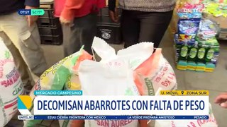 “Venden menos medio kilo”, en Cochabamba, hallan bolsas selladas de productos con un peso menor al establecido