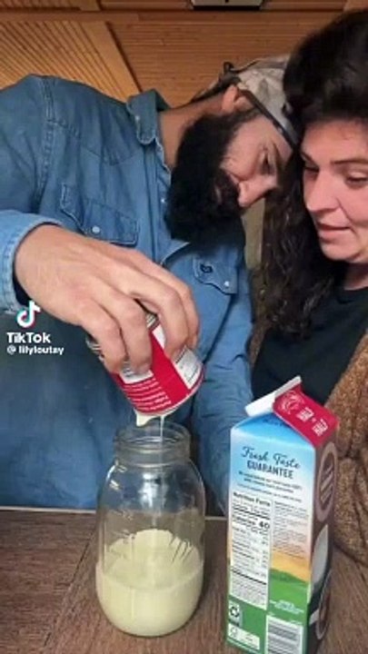 Making butter from a jar