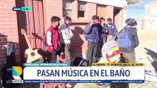 Video: Habilitan un baño pasar clases de música a falta de aulas