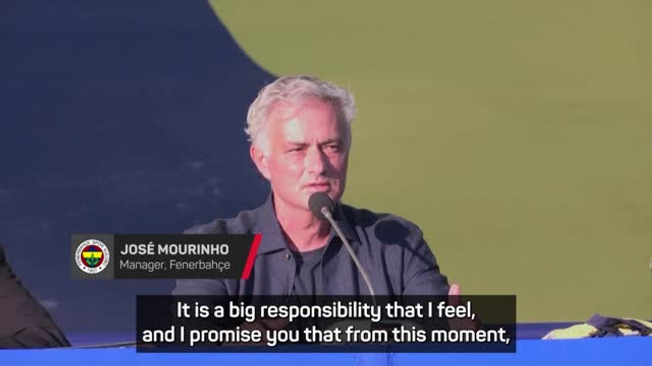 'Your dreams are now my dreams' - Mourinho presented as new Fenerbahce manager