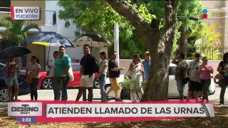 Las altas temperaturas no han sido impedimento para que los habitantes de Yucatán ejerzan su voto