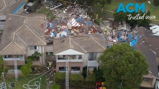 Woman found under rubble of western Sydney unit