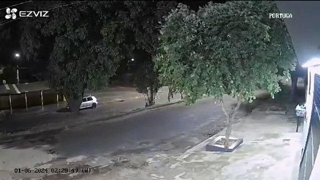 Vídeo de câmera de segurança mostra momento em que D20 é furtada em Umuarama