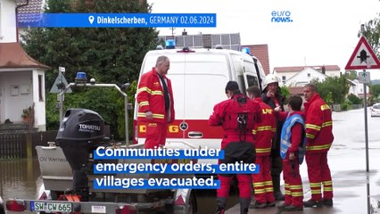 Firefighter killed, ICE train derails as catastrophic flooding continues in southern Germany