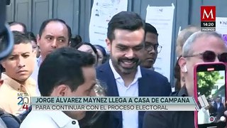 Jorge Álvarez Máynez realiza preparativos en su casa de campaña