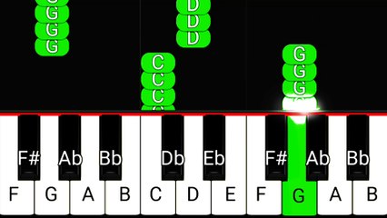 Geometry Dash Level 1 Piano Tutorial