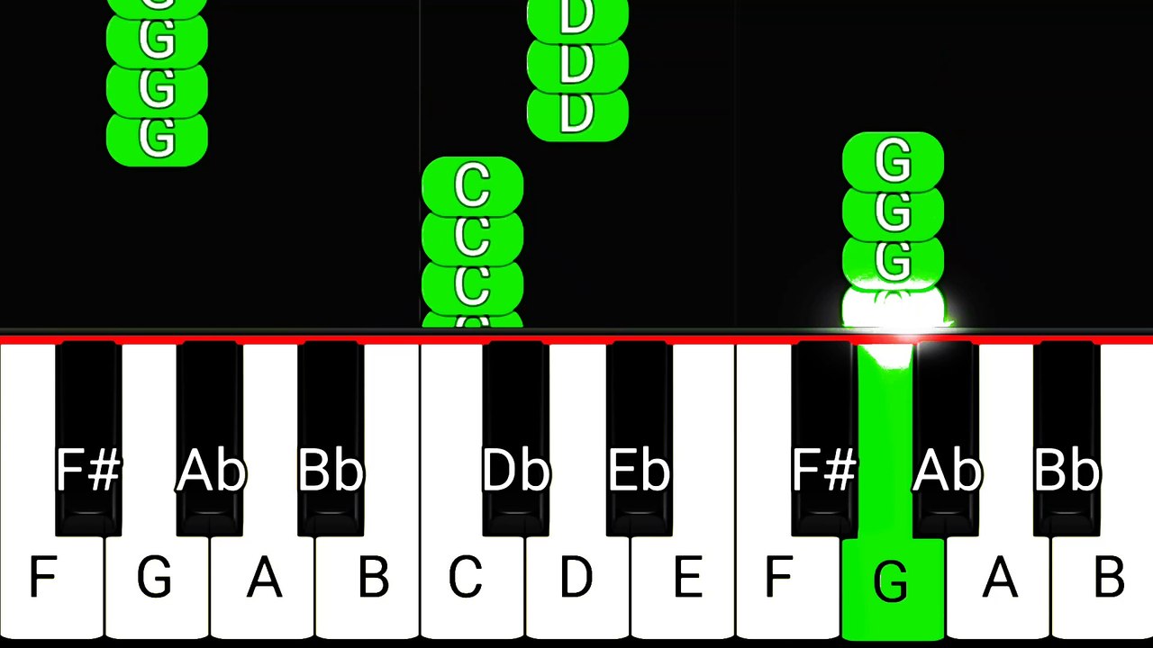 Geometry Dash Level 1 Piano Tutorial