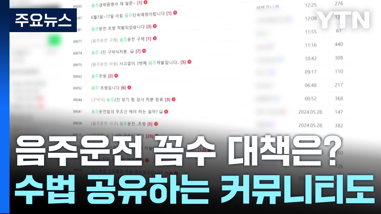 "일단 튀어" 음주운전 꼼수 난무...대책 없나? / YTN