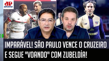 "O São Paulo TÁ INVICTO há 11 JOGOS, cara! O que eu MAIS GOSTO no Zubeldía é que..." 2x0 no Cruzeiro