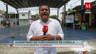 En Guerrero, Coyuca de Benítez presenta ausentismo de funcionarios de casillas