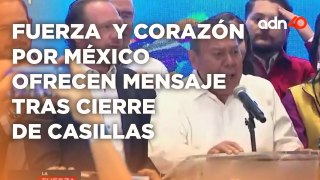 Coalición Fuerza y Corazón por México ofrece mensaje tras cierre de casillas o