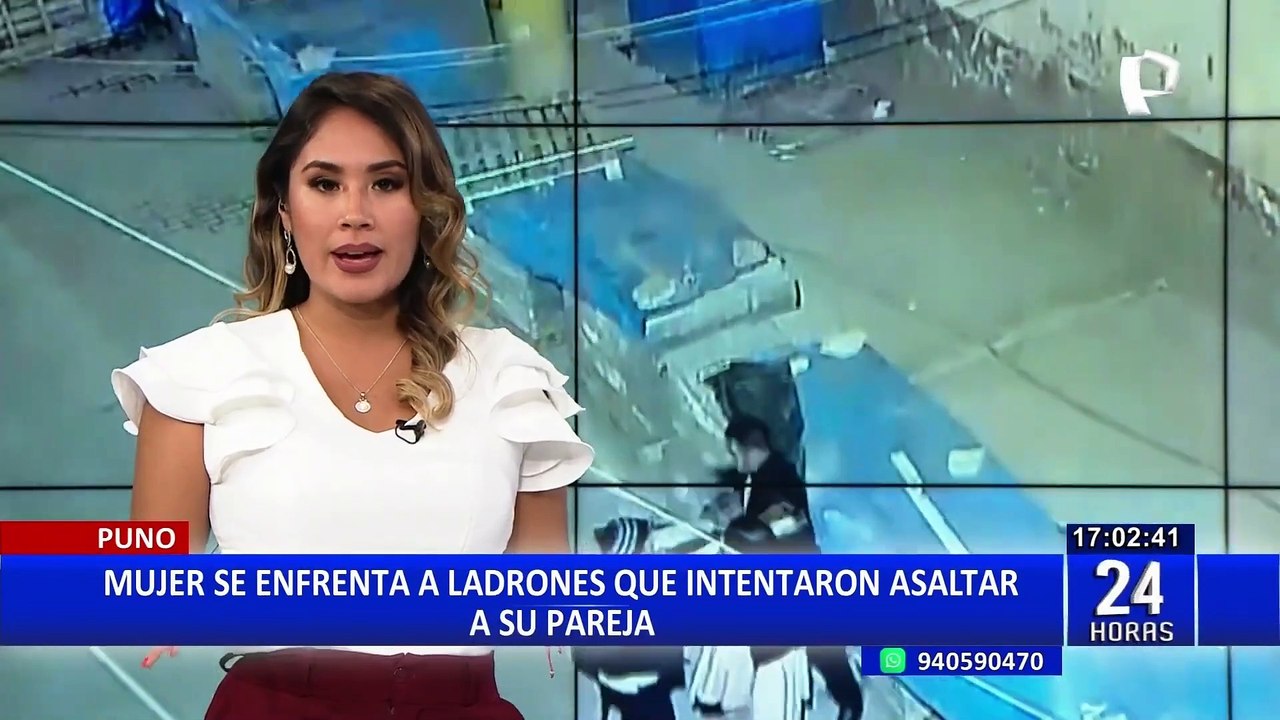 ¡Lo defendió a puño limpio!: Mujer se enfrenta a ladrones que intentaron asaltar a su pareja.