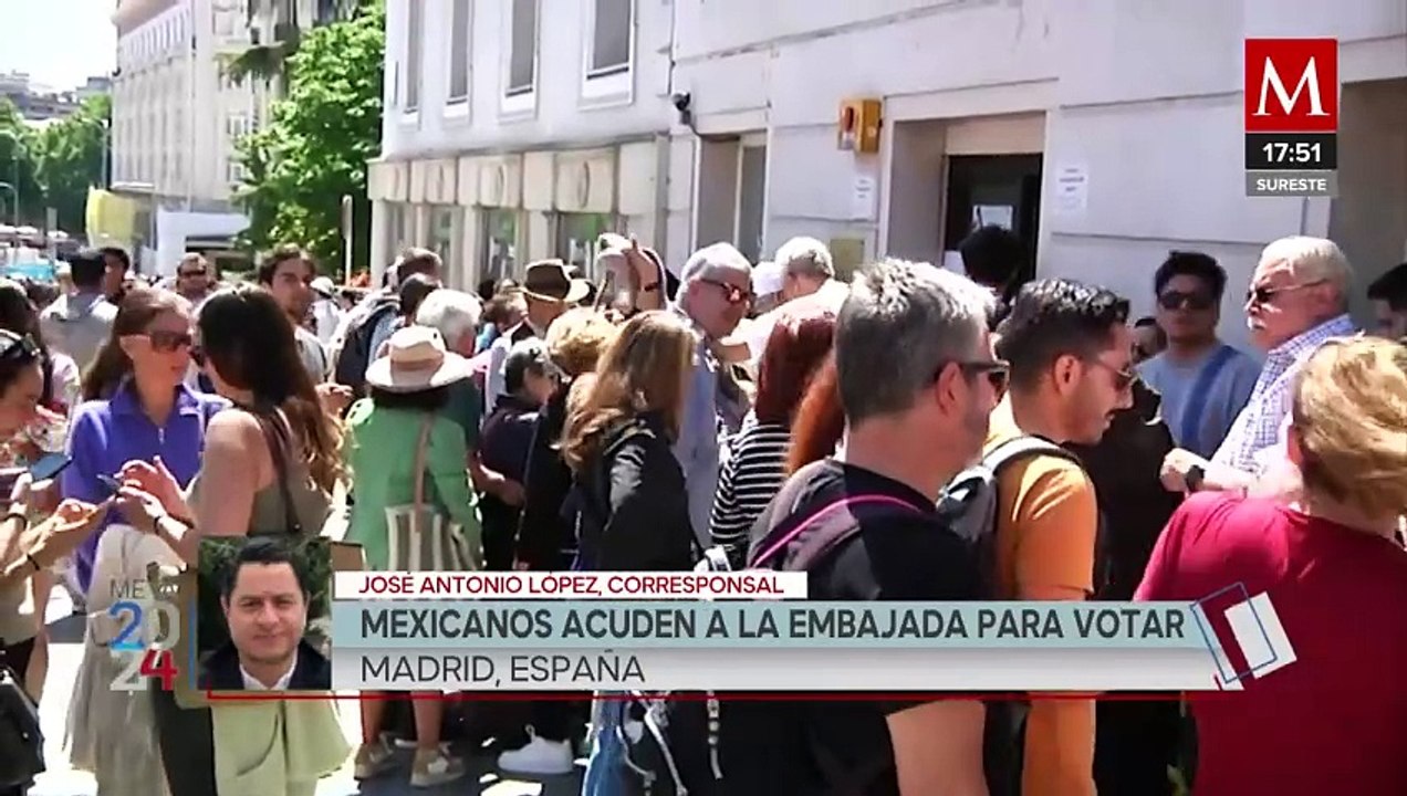 Mexicanos en España acuden a la embajada de Méx...
