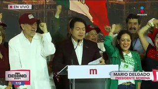 Mario Delgado asegura que Claudia Sheinbaum será la primera mujer presidenta de México