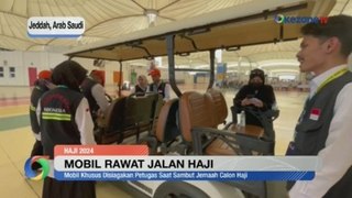 Mobil Rawat Jalan Haji Disiagakan Petugas saat Sambut Jemaah Calon Haji