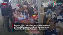 Ratusan Pembalap Jajal Balapan Pesisir Ujunggenteng Sukabumi