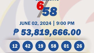 Lotto Draw Results, June 2, 2024 | Ultra Lotto 6/58,  Super Lotto 6/49, 6/45, 3D, 2D