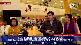 Aeropuerto Jorge Chávez: suspenden temporalmente vuelos por fallas en sistema de luces