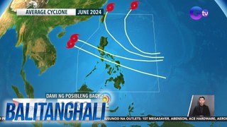 Mga potensyal na bagyo ngayong buwan, tatawirin ang Southern Luzon at posibleng lumapit sa Central Luzon - Weather update today as of 10:57 a.m. (June 3, 2024) | BT