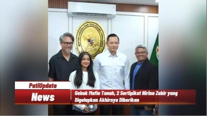 Sumringah, Nirina Zubir Terima 2 Sertipikat Tanah Atas Bantuan AHY