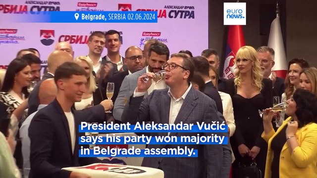 Serbia's ruling populists claim 'pure and convincing' victory in municipal elections