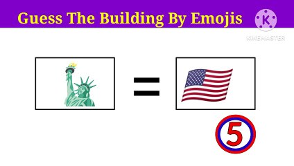 km_emoji quizzes. Guess the building by emojis 