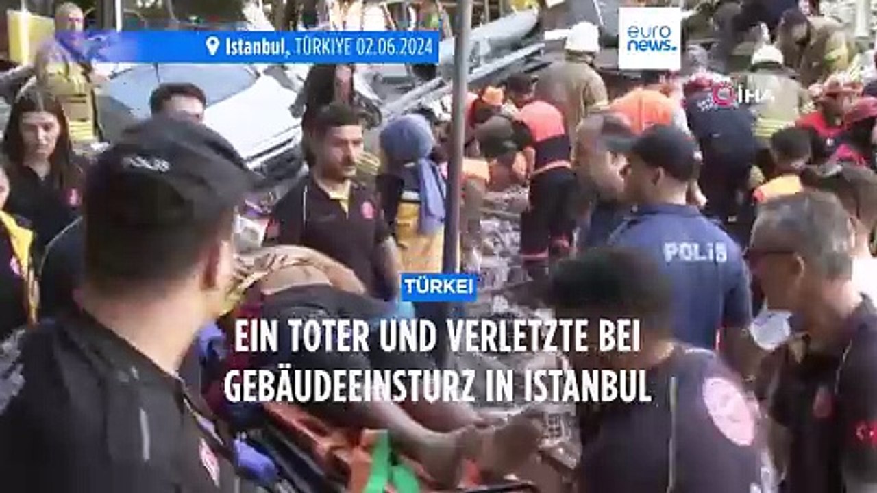 Gebäude in Istanbul eingestürzt – mindestens ein Toter, acht Verletzte