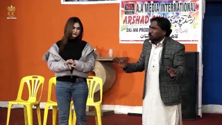 Nadeem Chitta (PUSHPA) with Silk, Sakhawat Naz Comedy, New Pakistani Stage Drama