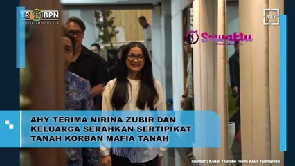 Sambil Serahkan Sertifikat, Menteri AHY Terima Nirina Zubir Sebagai Korban Mafia Tanah