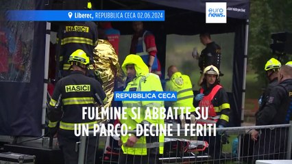 Repubblica Ceca: fulmine si abbatte su un parco a Liberec, decine i feriti