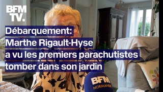 “N’ayez pas peur, on est parachutistes on vient pour vous sauver”: Marthe Rigault-Hyse se souvient lorsqu’elle a vu les premiers parachutistes tomber dans son jardin le 6 juin 1944